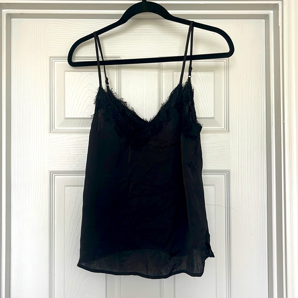 Black lace cami